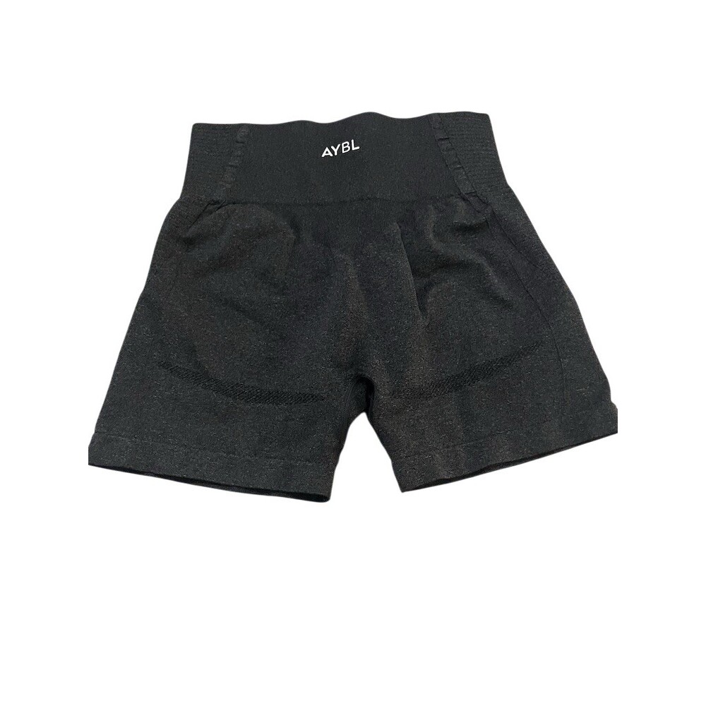 AYBL Biker Shorts Womens‎ S Black Seamless High Waisted Workout Activewear - Picture 2 of 7